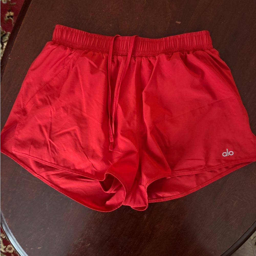 ALO Yoga Women's Bright Red Athletic Shorts